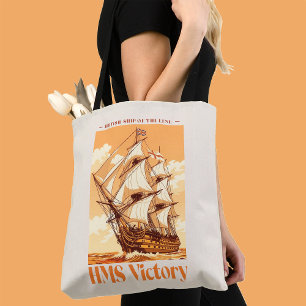 HMS Victory Poster Ikonisches britisches Liniensch Tasche