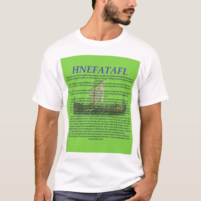 Hnefatafl Spiel-Shirtgrün T-Shirt (Vorderseite)