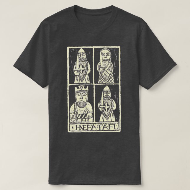 Hnefatafle Licht bei Dunkelheit T-Shirt (Design vorne)