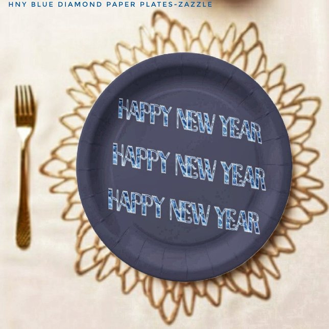 HNY-Blue Diamond Pappteller (Von Creator hochgeladen)