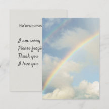 Hoʻoponopono-Gebet & Regenbogen-Foto