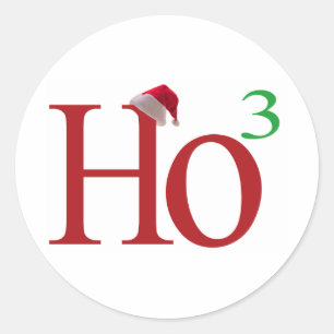 Ho3 (Ho Ho Ho) Runder Aufkleber