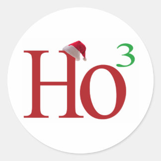Ho3 (Ho Ho Ho) Runder Aufkleber