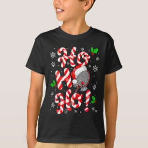 Ho3 Weihnachtsbonbons Liebhaber Matching Federball T-Shirt