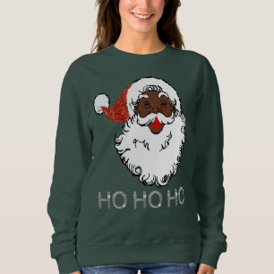 ho black santa sweatshirt