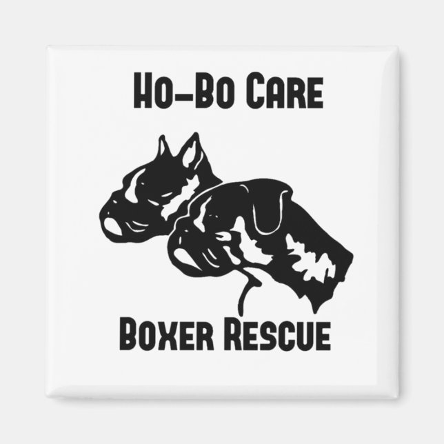 Ho-Bo Care Boxer Rescue Magnet (Vorne)