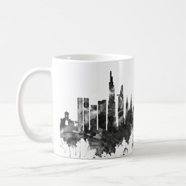 Ho Chi Minh City Vietnam Skyline BW Kaffeetasse (Links)