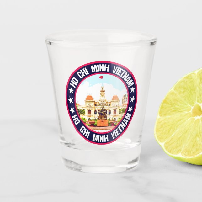 Ho Chi Minh Schnapsglas (Vorderseite)