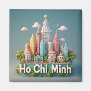 Ho-Chi-Minh-Stadt Vietnam Reise Andenken 🗺️ Magnet