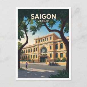 Ho-Chi-Minh-Stadt Vietnam Reise Postkarte