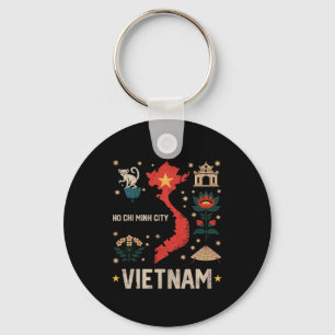 Ho-Chi-Minh-Stadt Vietnam Urlaub passende Familie Schlüsselanhänger