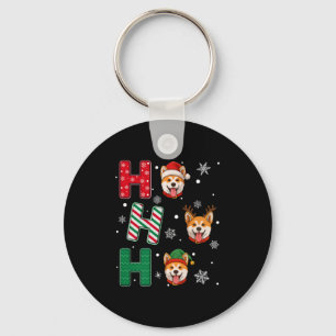 Ho Ho Akita Inu Dog Matching Weihnachtsfeier Schlüsselanhänger