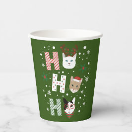Ho Ho Cats Frohe Weihnachten Pappbecher