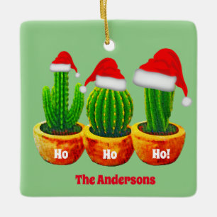 Ho Ho Drei Kakteen Weihnachtsschmuck Custom