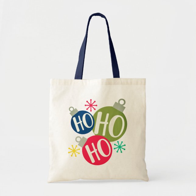 Ho Ho Festivals Weihnachten Weihnachten Weihnachte Tragetasche (Vorne)