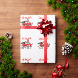 Ho ho Frisierte Auto Weihnachten Weihnachtsmann Re Geschenkpapier