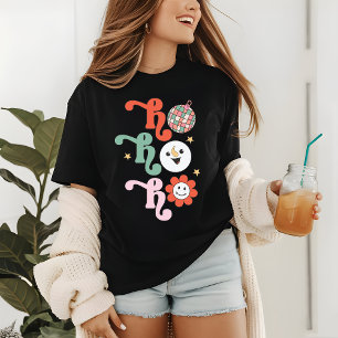Ho Ho Groovy Disco Retro Tri-Blend Shirt
