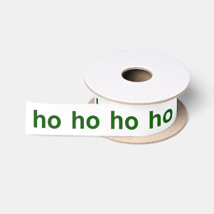 Ho-Ho Grün und Weiß Satinband