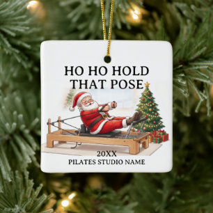 Ho Ho Halt Diese Pose Lustiger Benutzerdefinierter Keramikornament