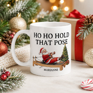 Ho Ho Halt Diese Pose Lustiger Weihnachtsmann Pila Kaffeetasse
