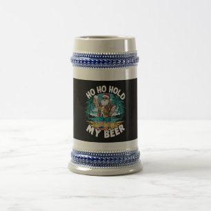 Ho Ho Halt Mein Bier Weihnachten im Juli Sommer Sa Bierglas