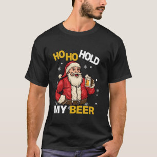 Ho Ho Halt meine Biere Santa Sonnenbrille Retro Ch T-Shirt