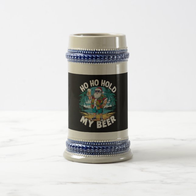 Ho Ho Halt meine Biere Weihnachten im Juli Sommer  Bierglas (Mittel)