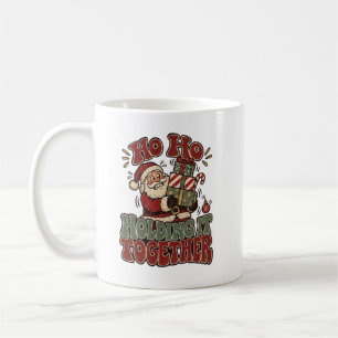 Ho Ho Hält Sich Zusammen Lustiger Weihnachtskaffee Kaffeetasse
