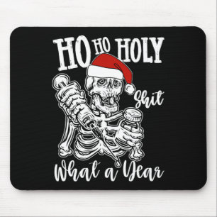 Ho Ho Heilige Weihnachten Funny Skeleton Tanzen Sk Mousepad