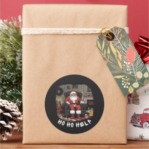 HO HO HELP HOARDER SANTA Aufkleber