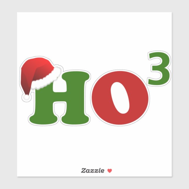 Ho Ho Ho3 Aufkleber (Blatt)