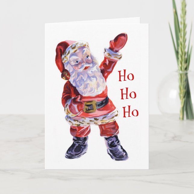 Ho Ho Ho carte de Père Noël (Devant)