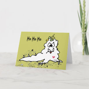 Ho Ho Ho carte de voeux de Noël d'Escargot