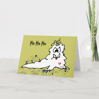 Ho Ho Ho carte de voeux de Noël d'Escargot