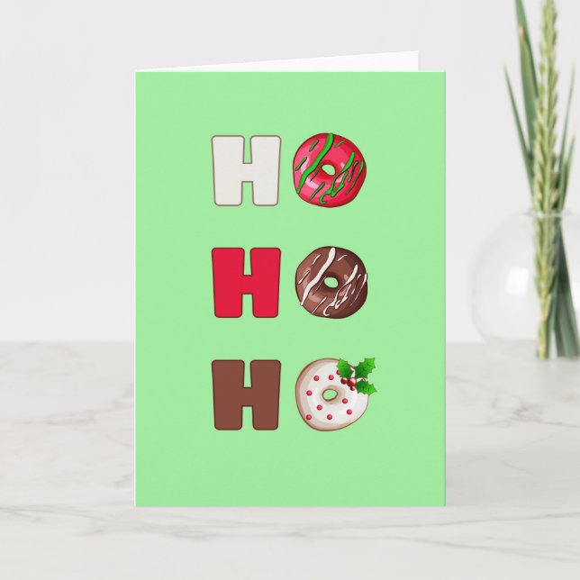 Ho Ho Ho carte de voeux de vacances de Noël de (Devant)