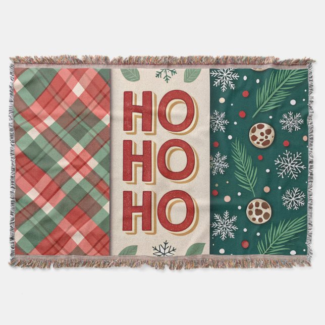 Ho Ho Ho Christmas Decke (Vorderseite)