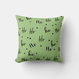 Ho Ho Ho Christmas Red Background Kissen