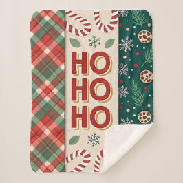 Ho Ho Ho Christmas Sherpadecke