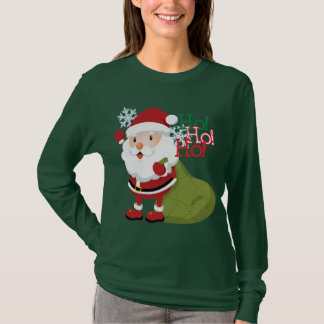 Ho-Ho-Ho das lange sleved Shirt der Frauen