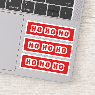 Ho Ho Ho (der Weihnachtsmann sagt, sagt, roter Hin Aufkleber
