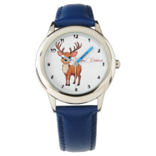 Ho-Ho-Ho! Es ist ein Rentier-Kindermädchen Armbanduhr