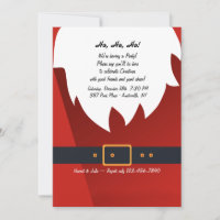 Ho, Ho, Ho Fête Invitation