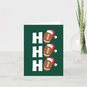 Ho Ho Ho Football Funny Christmas Season Spaß Feiertagskarte