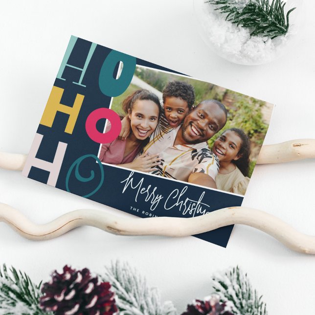 "Ho Ho Ho" Frohe Weihnachten Familie Foto (Von Creator hochgeladen)