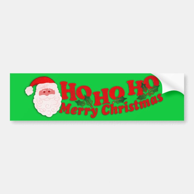 "Ho Ho Ho Frohe Weihnachten" Greve Car Autoaufkleb Autoaufkleber (Vorne)