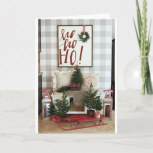 **HO HO HO FROHE WEIHNACHTEN** KARTE