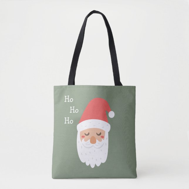 Ho ho ho Frohe Weihnachten Niedlichen Weihnachtsma Tasche (Vorderseite)