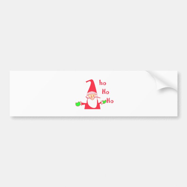 Ho Ho Ho Frohe Weihnachten von Santa.png Autoaufkleber (Vorne)
