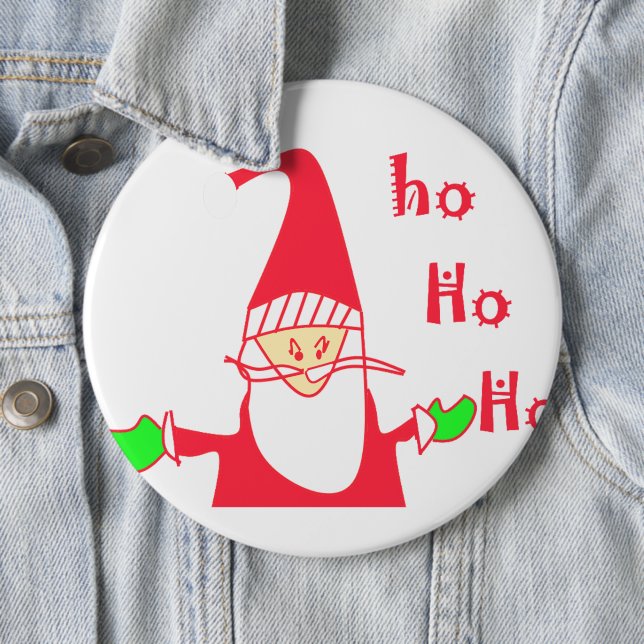 Ho Ho Ho Frohe Weihnachten von Santa.png Button (Beispiel)