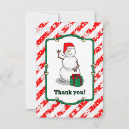 Ho Ho Ho Frohe Weihnachten Weihnachtsmann Niedlich Dankeskarte